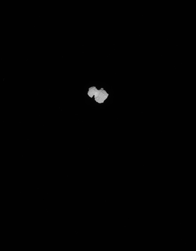 向彗星前进之路.图片来源:esa