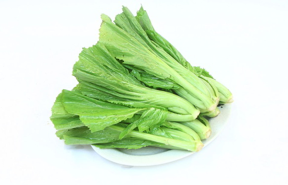 【清脆的大叶芥菜,带着淡淡的"瓦萨比"的味道.