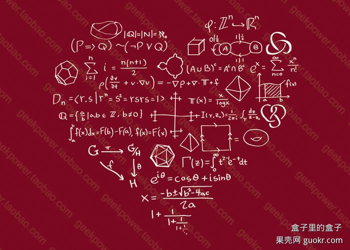 这张数学爱心图的上的每个元素分别是什么意思?
